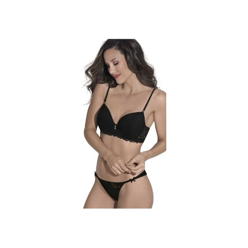 Conjunto D Encaje Triángulo Soft Sin Push Up Y Dije .belen