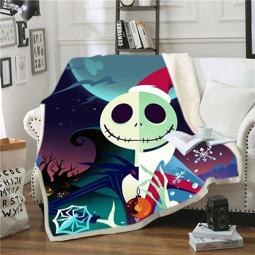 Jack Skellington - Colcha De Forro Polar (3d)