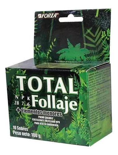 Fertilizante De Plantas Soluble De Follaje Forza X10 Sobres