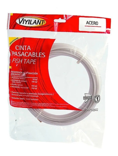 Imagen 2 de 7 de Cinta Pasacables De Acero Profesional 7 Metros Viyilant