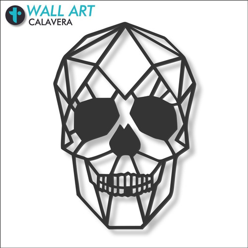 Imagen 1 de 6 de Cuadro Decorativo En Madera Calada Calavera Mural