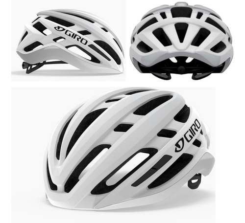 Capacete Giro Agilis Branco Tamanho M (55-59cm)