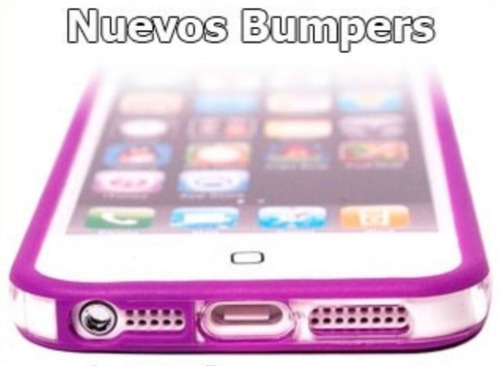 Imagen 3 de 6 de Forro Bumper iPhone 5 5s Estuche Protector Goma