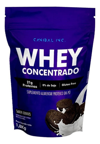 Gods Whey 100% Concentrado Refil 1,8kg - Canibal Inc