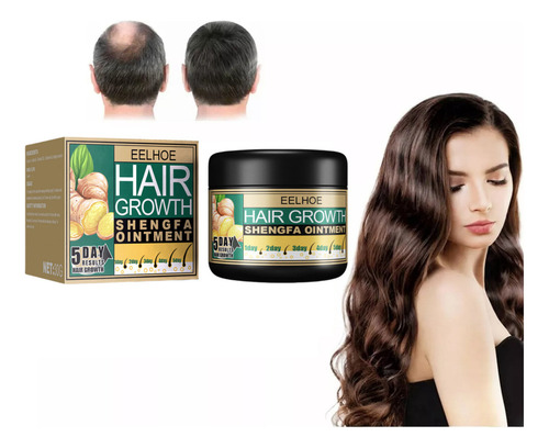 1 Crema Para El Crecimiento Del Cabello Con Aceite De Jengib
