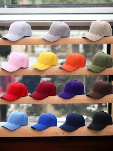 Lote 5 Gorras Trailero Beisbolero Snapback Plana Unitalla Curva Unitalla Adulto