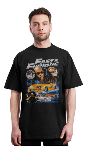 Rapido Y Furiosos - Fast And Furious - Collage - Polera