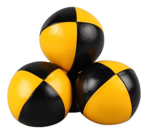 3 Paquete De Pu Bola Lanzamiento Bola Niños Amarillo Negro