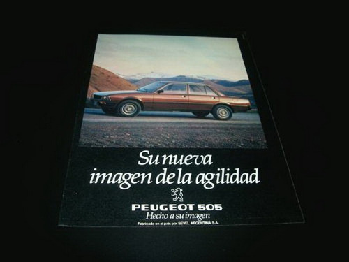 (pa243) Publicidad Clipping Peugeot 505 * 1981