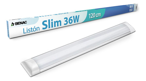 Luz Foco Listón Slim 36w 120 Cm Blanco Frío