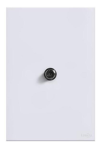 Placa Com Conector Coaxial Glass Branco Lumenx 4x2