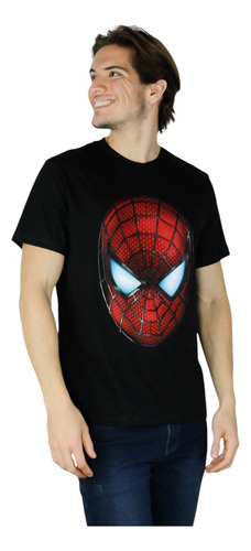 Brad Remera Plastisol Con 3d Hombre Spider-man Algodón