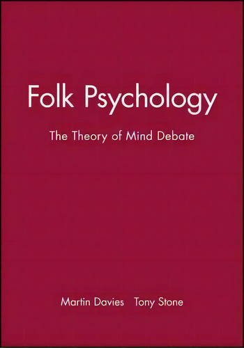 Folk Psychology, De Martin Davies. Editorial John Wiley Sons Ltd, Tapa Blanda En Inglés