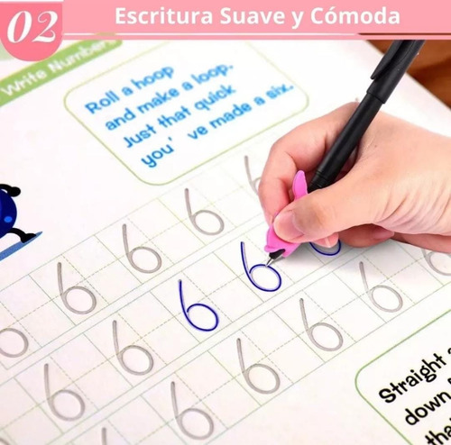 Cuadernos De Caligrafía Reutilizables (4 Piezas)