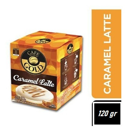 Cafe Latte Caramelo  Gold  Disp De 8 Sobres(2 Display)-super