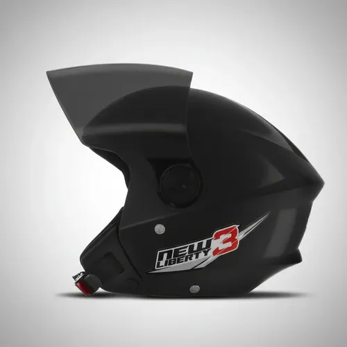 Capacete de moto aberto preto Pro Tork New Liberty Three tamanho 56