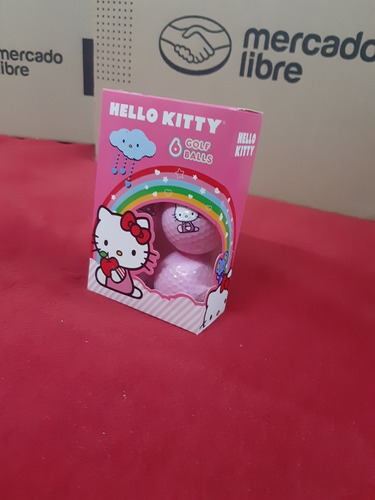 Pelotas De Golf Hello Kitty Rosa 6 Pack Golfista Niña Bolas