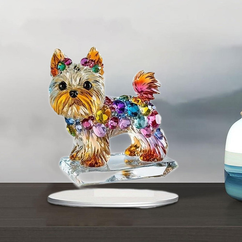 Acrylic Puppy Sign Ornamento De Escritorio 2d Central De