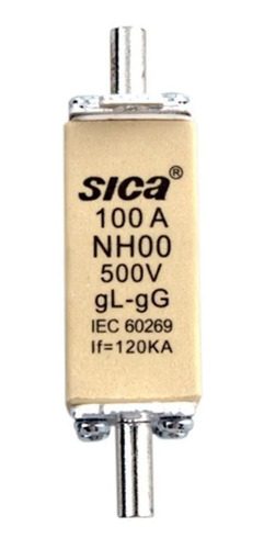 Fusible / Cartucho Nh00 100a 500v Sica - 421011 -