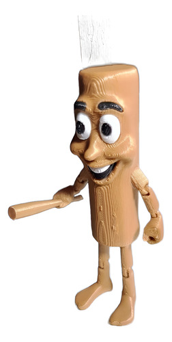 Tun Tun Tun Tun Tun Tun Sahur - Palo Con Un Palo Marrón Claro
