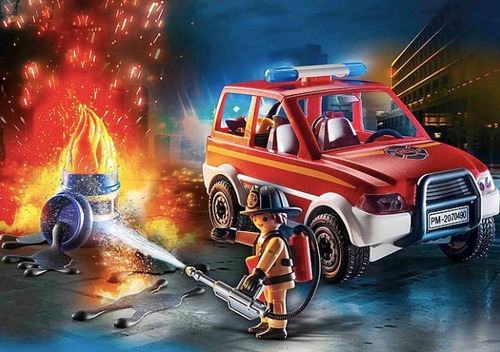 Playmobil Auto De Emergencia De Bomberos