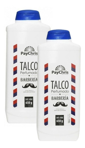 Pack 2 Talco Barberia Y Peluqueria Perfumado 650g