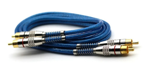 Cabo Rca 5 Metros Dupla Blindagem Cobre 5m Blindado 5mm