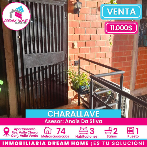 Apartamento En Venta Urb. Valle De Chara, Conjunto Valle Verde - Charallave