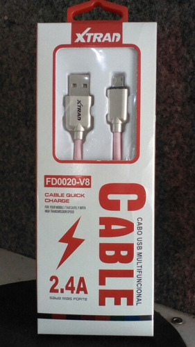 Cabo Usb Multifuncional Xtrad Fd0020-v8