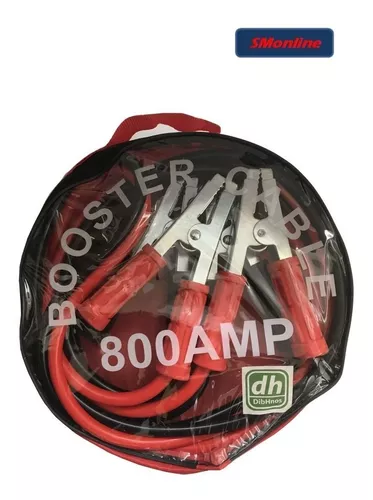 Cable Puente Batería 800 Amp 4 Pinzas Cocodrilo + Estuche