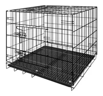 Comprar Jaula Canil Para Mascotas Tamaño M Doble Puerta Oferta