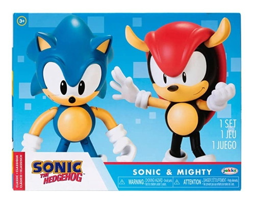 Pack Figuras Sonic Y Mighty Articulada Jakks Pacific