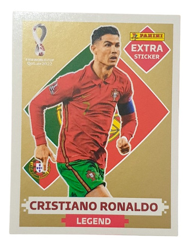 Lámina Mundial Qatar 2022 Cristiano Ronaldo Extra Sticker