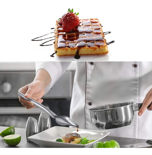 Imagen 7 de 8 de Pinzas De Precisión Para Cocinar Y Cucharas Culinarias 5 Und