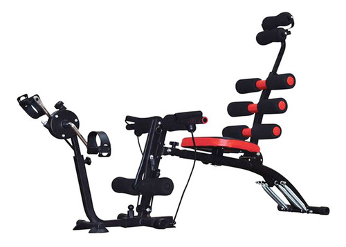 Imagen 4 de 9 de Banco Multifuncional + Pedalera Six Car Rodillos Bandas Pack