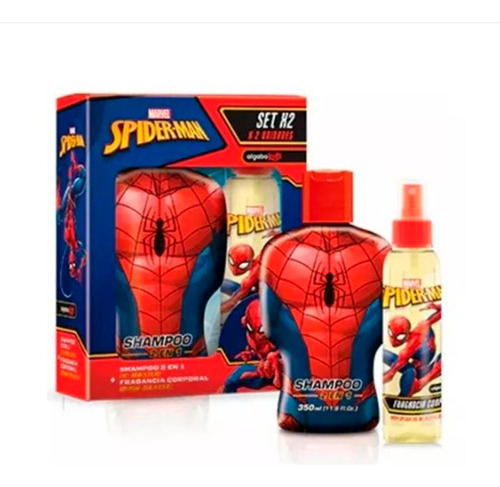 Set Bodysplash 125ml + Shampoo 350ml Spiderman Algabo