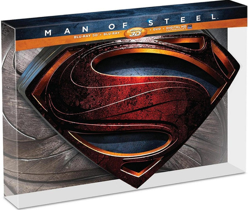 Superman Man Of Steel El Hombre De Acero Bluray 3d Escudo