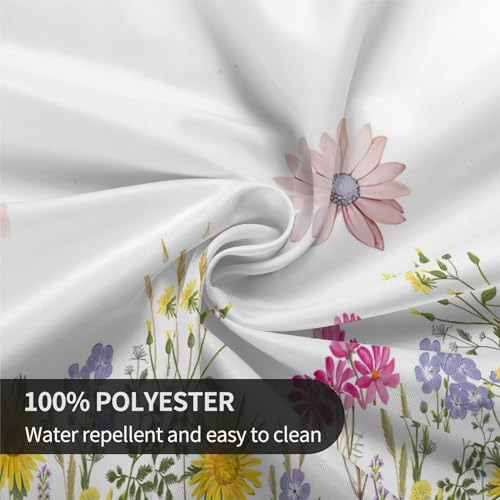 Mantel Rectangular Floral Impermeable Para Hogar Y Fiesta 15