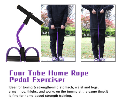 Pedal Exeiser Con Cuerda Tubular Para Sentadillas Y Tensar L