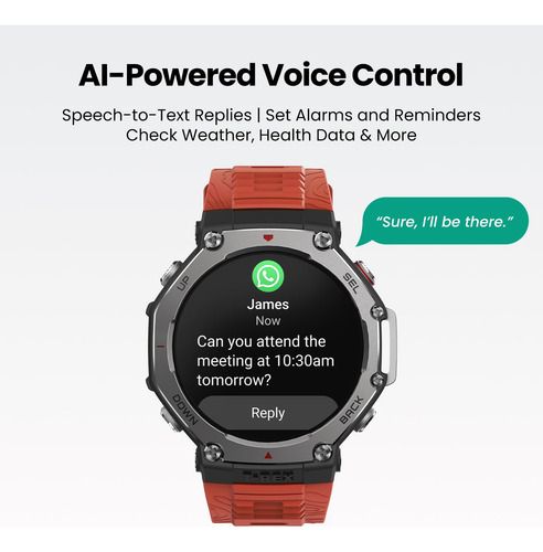 Reloj Inteligente Amazfit T-rex 3, Robusto Y Militar, 48 Mm,