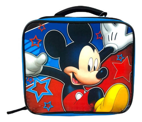 Lonchera Térmica Almuerzo Mickey Mouse Disney Niños Niñas Color Azul