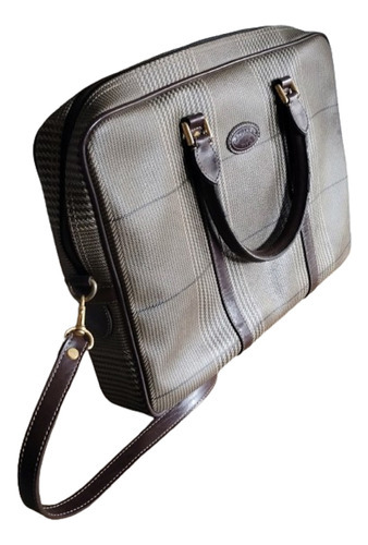 Cartera Porta Notebook Unisex Cuero Cacharel 