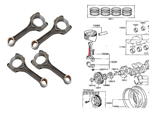 Brazo Biela Toyota Tundra 4.7 V8 2000 2001 2002 2uz