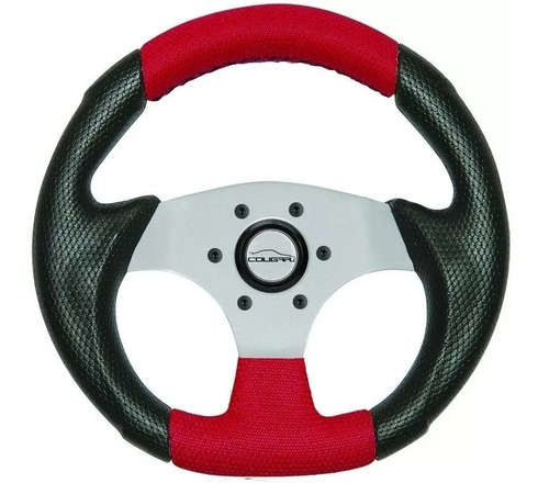 Volante 28cm Para Buggy - Vermelho