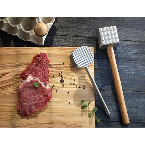 Martillo/pilón De Carne De Aluminio Mango De Madera - ...