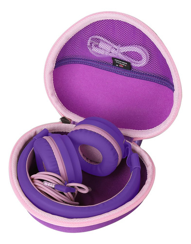 Estuche De Almacenamiento Duro Morado Auriculares Ailih...