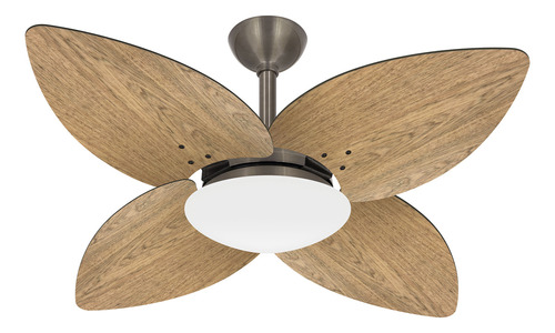 Ventilador De Teto Winds Bronze 4 Pás Econômico Ventax 110v Cor Das Pás Freijó Diâmetro 120 Cm Material Das Pás Mdf