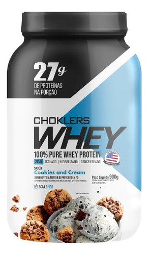 Choklers Whey 3w Protein, galletas y crema, Mix Nutri, 900 g