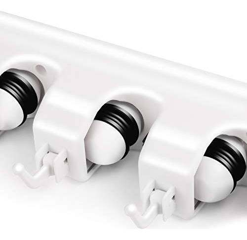 Portaescobas De Pared Letmy - Soporte Para Escobas Y Trapead