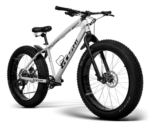 Bicicleta 26 Gts M1 Fat Bike Freio Hidráulico 1x11 Fat Trail Cor Gelo Tamanho Do Quadro 17